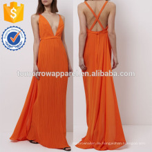 New Fashion Bright Orange Abendkleid Kleid Herstellung Großhandel Mode Frauen Bekleidung (TA5205D)